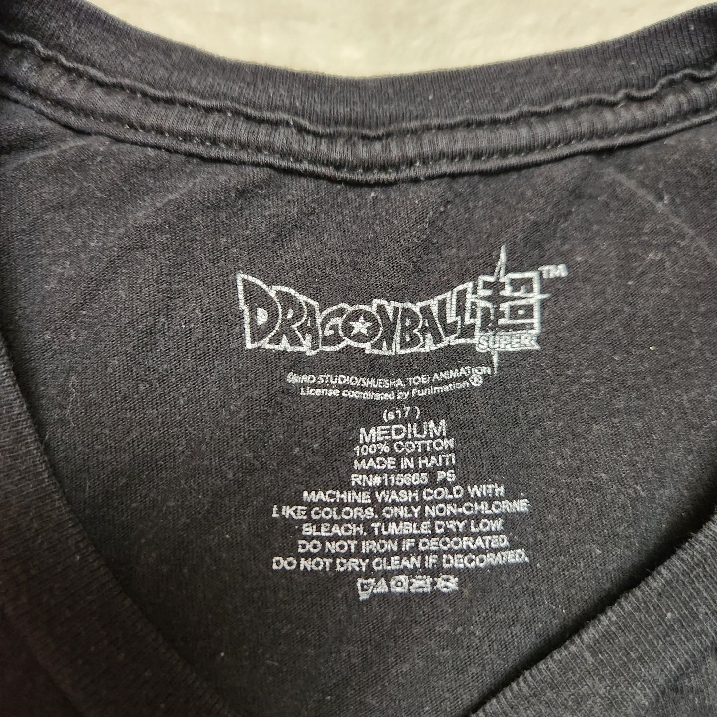 Dragon Ball Z Mens T-Shirt Black M Beerus Champa villian Graffic Tee Hot Topic