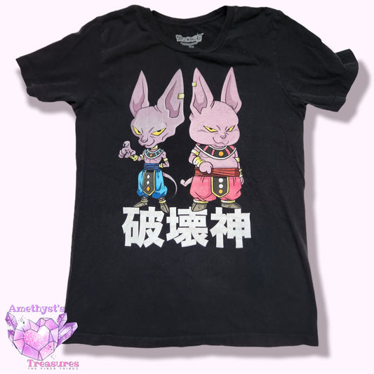 Dragon Ball Z Mens T-Shirt Black M Beerus Champa villian Graffic Tee Hot Topic