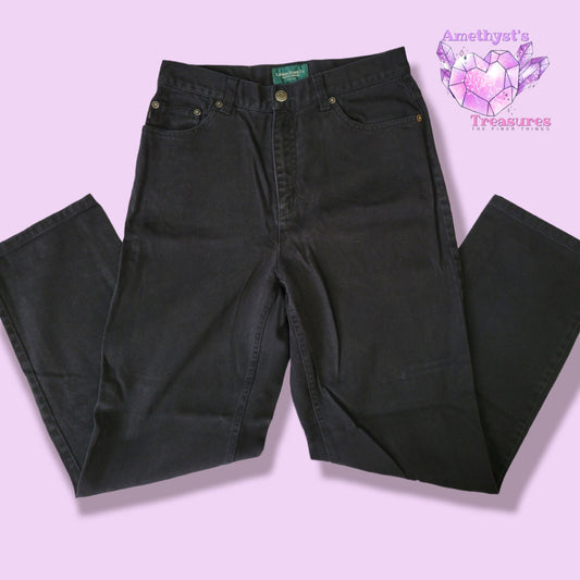 ralph lauren jeans women 8p Jeans 90s high waisted black mom vintage grunge dark