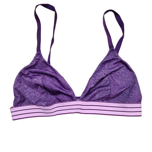 Victorias Secret L bralette Purple Lilac sporty Sports Bra unlined adjustable