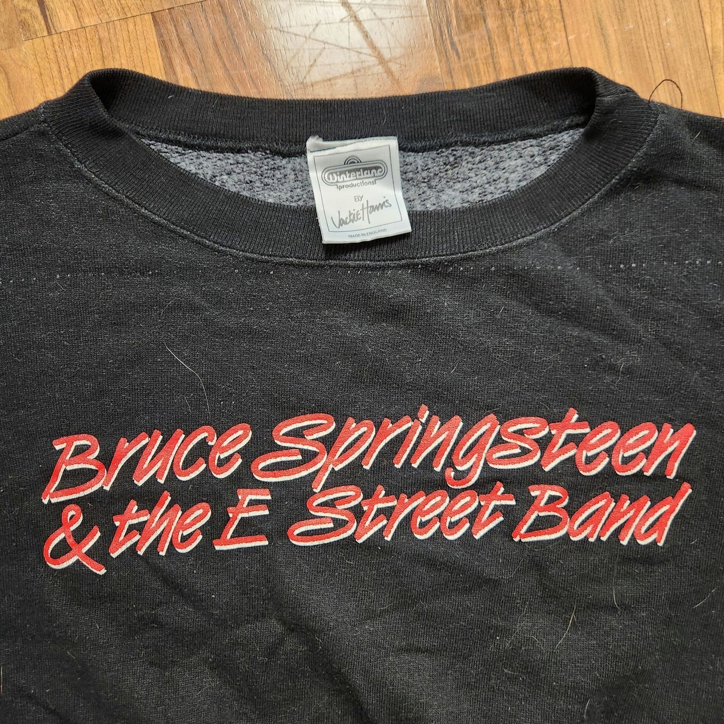 Winterland m/l crew neck black red Bruce Springsteen E Street Band '84-85 sweater