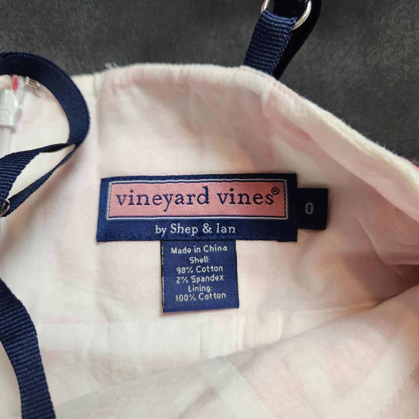 Vineyard Vines 0 women dress ocean coastal old money beach pink/