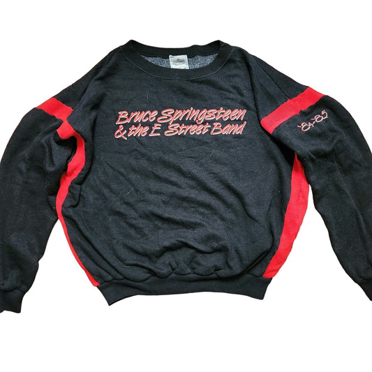 Winterland m/l crew neck black red Bruce Springsteen E Street Band '84-85 sweater