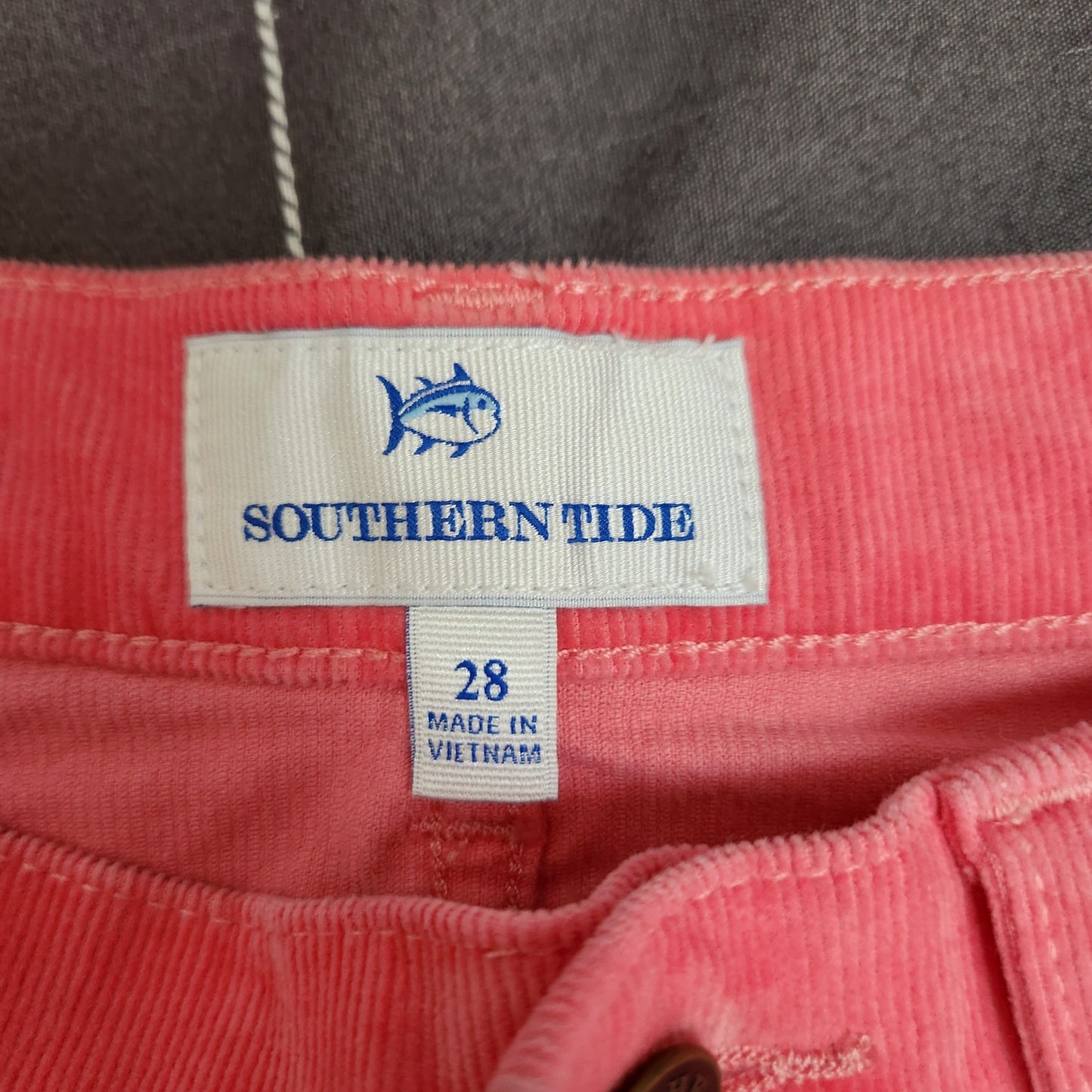 Southern Tide Corduroy Pants Women's 28 Resort Skinny Jeans Desert Rose coastal