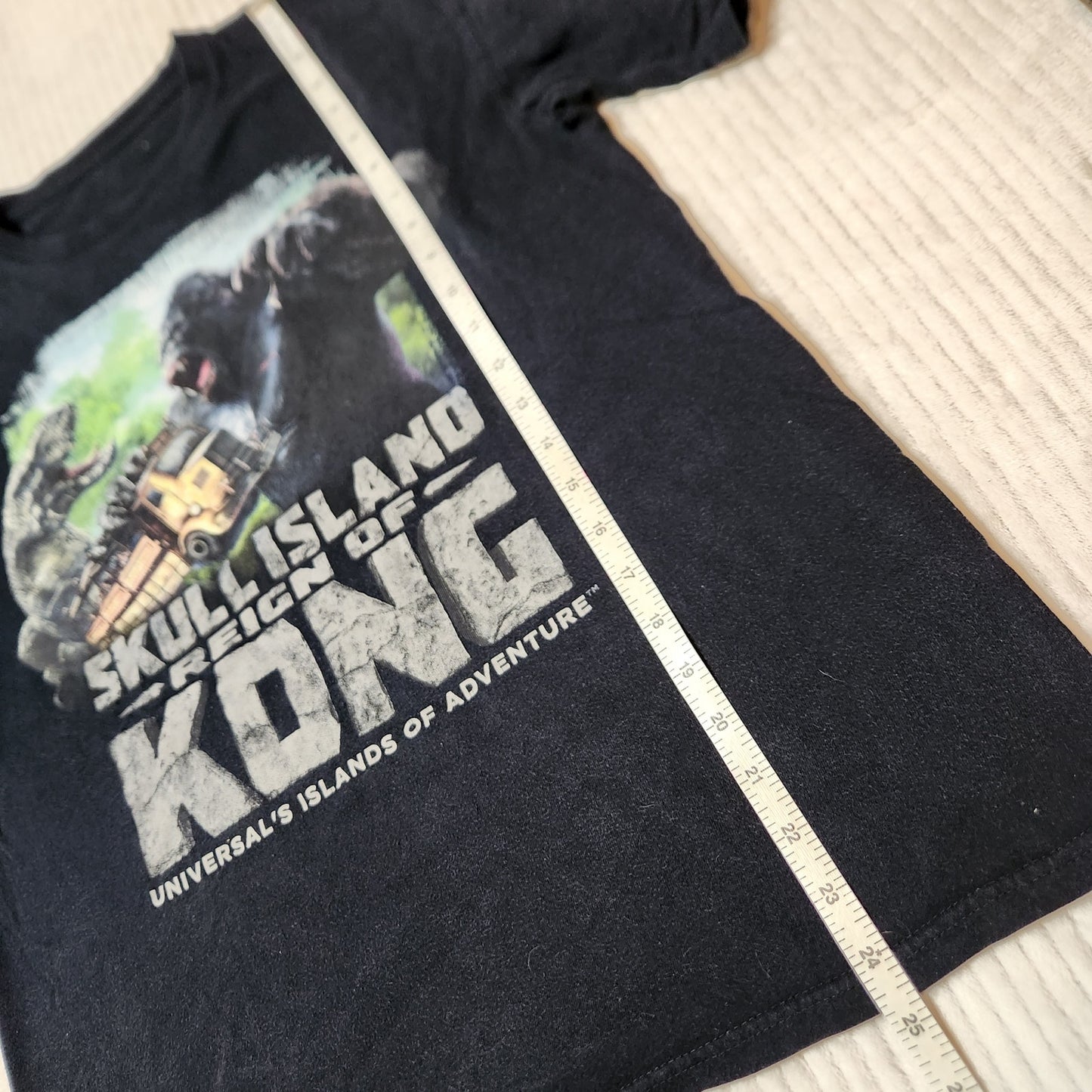 Reign Of Kong Skull Island Mens Small Black Tee T-shirt Casual Universal Island